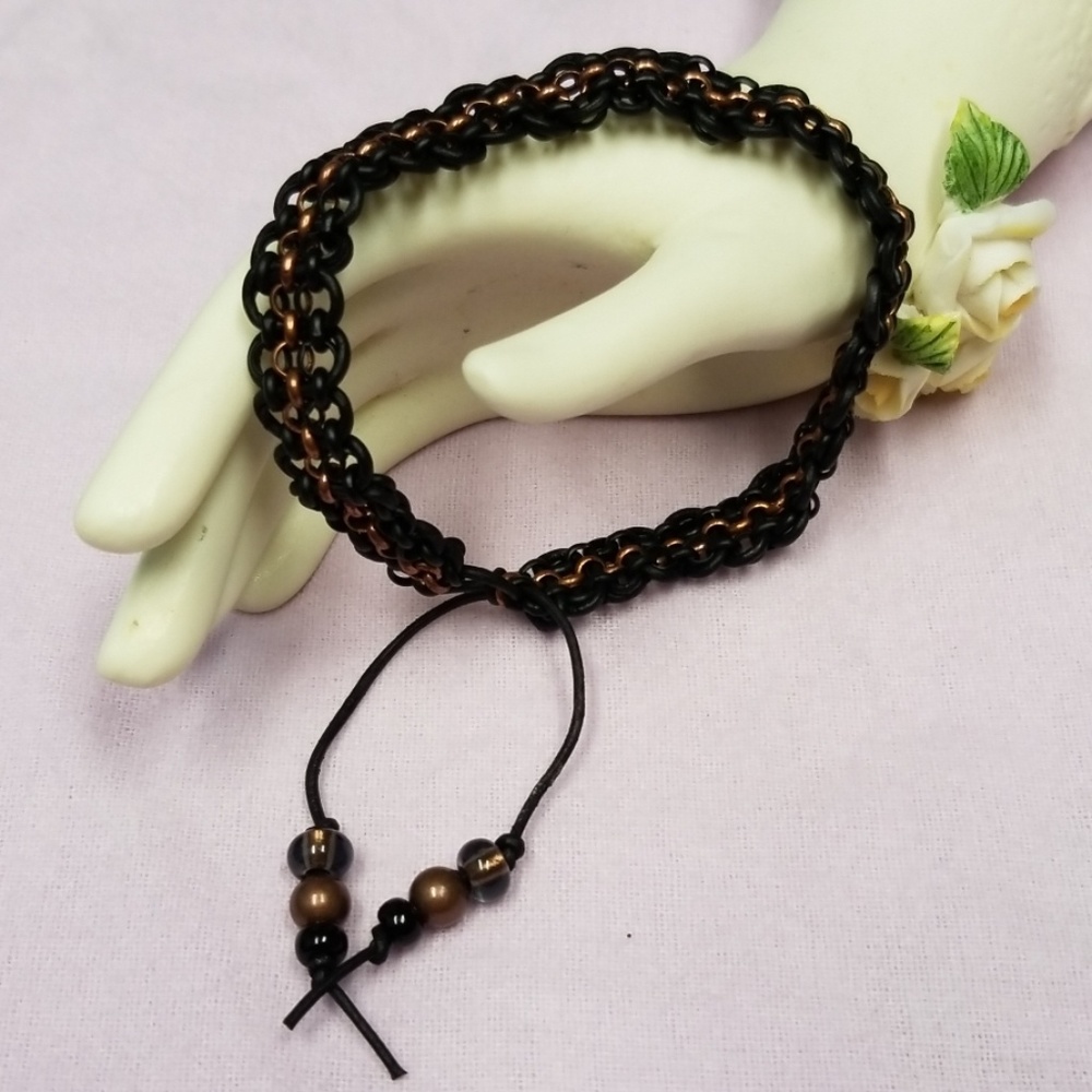 Woven Leather Beautiful Bracelet